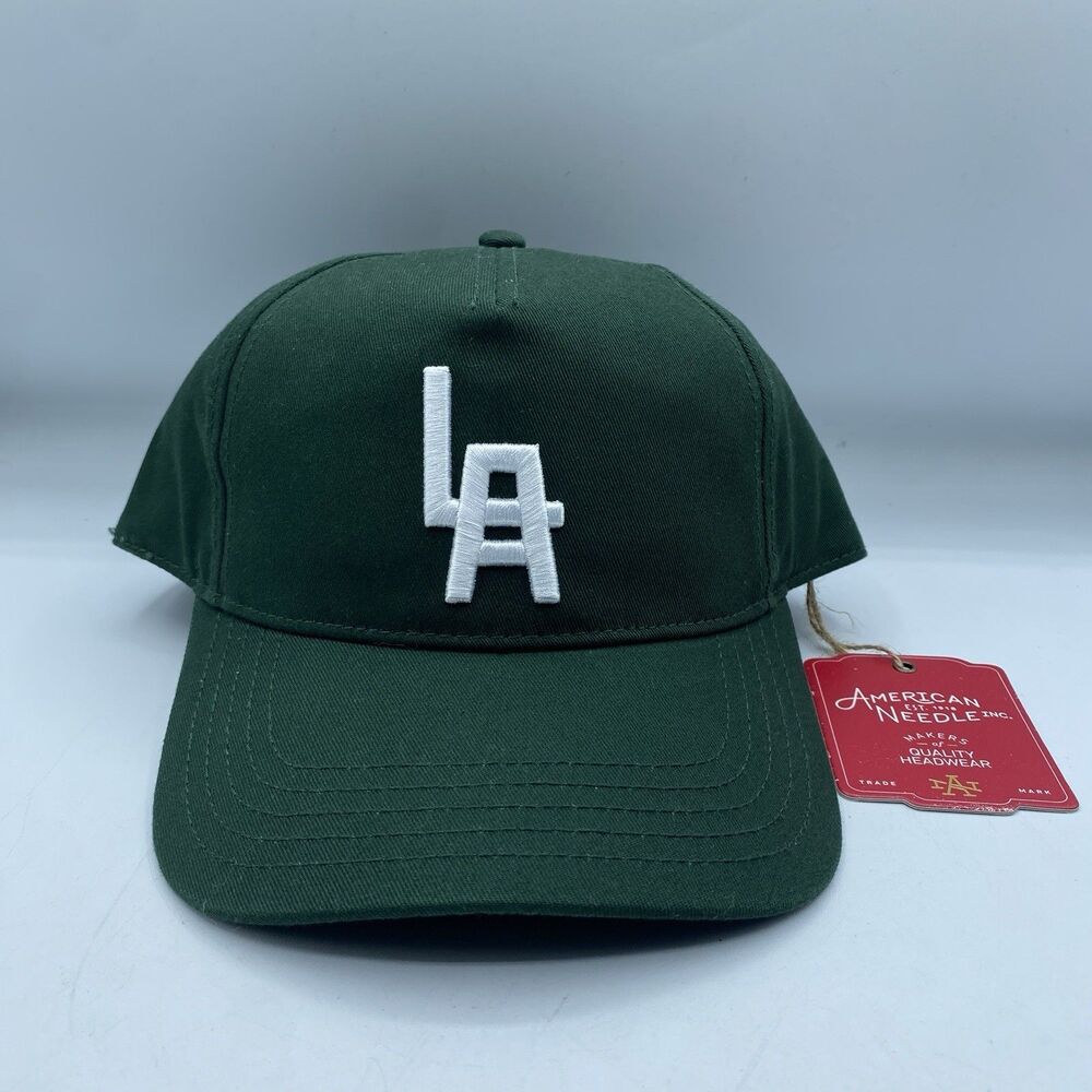 Los Angeles Dodgers American Needle Hat Green Snapback Adult OSFA MLB Logo NWT